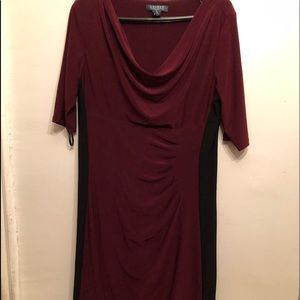 Ralph Lauren cowl neck 2 Color dress
